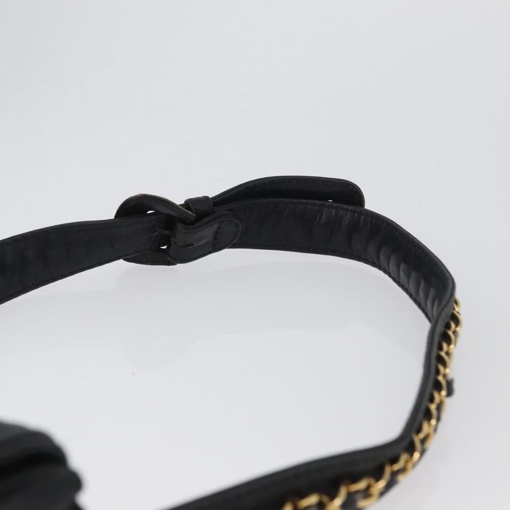 Chanel Lambskin CC Logo Chain Waist Bag Black - Picture 12 of 12